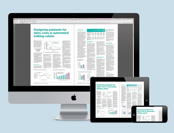 image of magazine spread on different devices